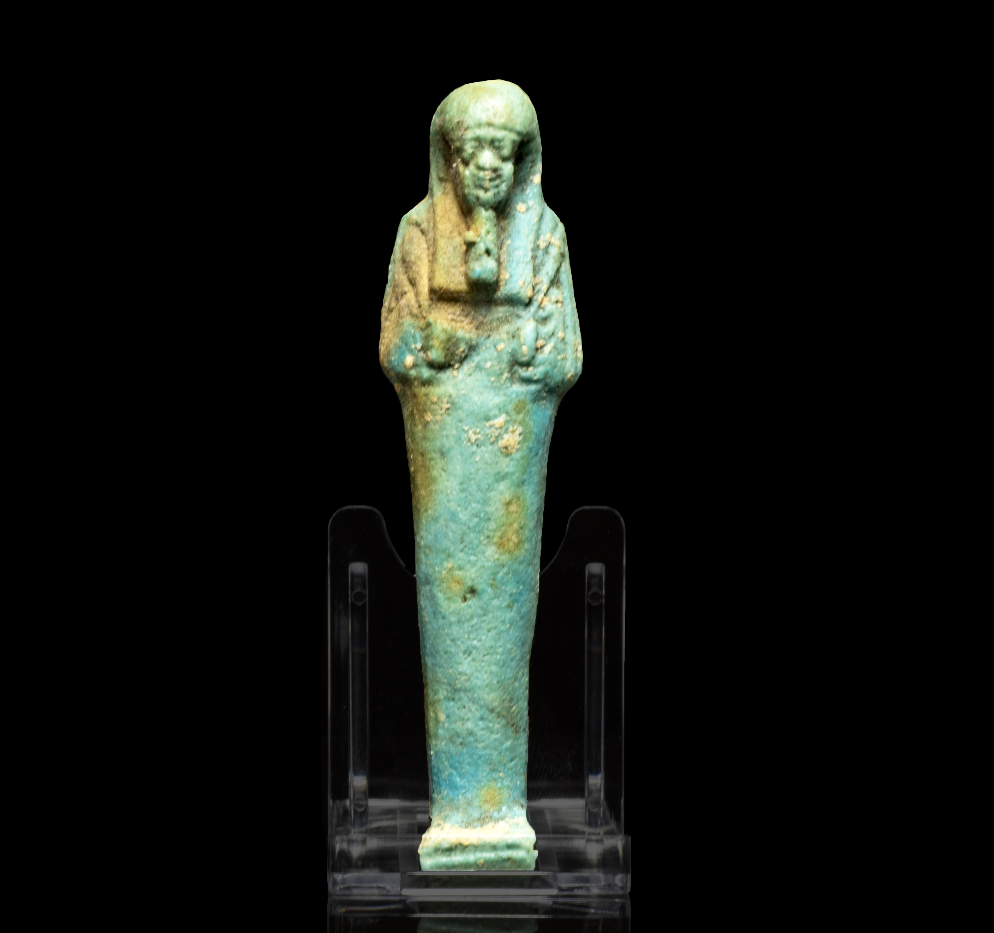 Ancient Egyptian faience shabti 4th-1st century BC. Antiquities 3